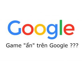 Những game ẩn trên google