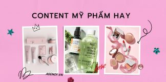 content mỹ phẩm hay