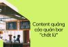 content quảng cáo quán bar